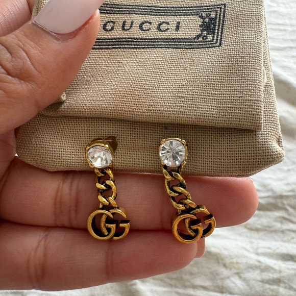 Double G Drop Earrings (bag not included) - Picture 6 of 7